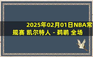 2025年02月01日NBA常规赛 凯尔特人 - 鹈鹕 全场录像